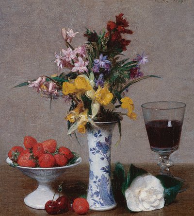 The Engagement Bouquet by Ignace Henri Jean Fantin Latour